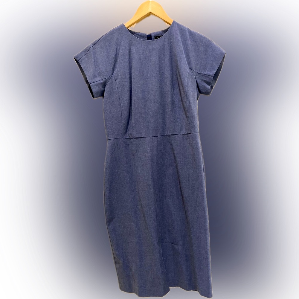 Ann Taylor - Light Purple/Blue Dress - Short Sleeves - Size 2 Petite